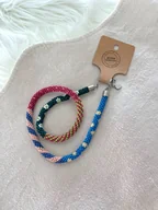 Naszyjniki - Naszyjnik handmade wykonany na szydełku z ponad 1600 szklanych koralików - miniaturka - grafika 1