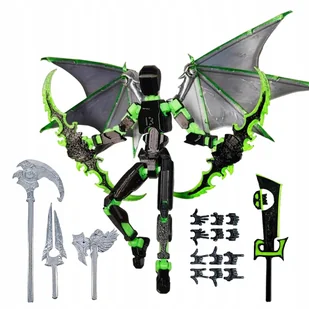 Wieloprzegubowy Ruchomy Robot Zabawka Anioł Figurka Kolekcjonerska Manekin - Manekiny wystawowe - miniaturka - grafika 1