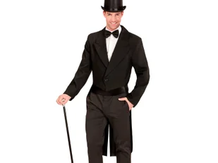 Frak dla mężczyzny - 1 szt. - Dodatki do strojów karnawałowych - miniaturka - grafika 1