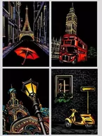 Zabawki kreatywne - Magiczna Zdrapka 4w1 - Róg ulicy 21x30cm - Twoje Hobby - miniaturka - grafika 1