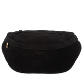 Nerki - Saszetka Torebka Zamszowa Vera Pelle Organo Czarna - miniaturka - grafika 1