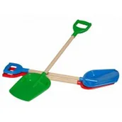 Zabawki do piasku - Łopatka do piasku plast/drew 75cm kolor MAKSIK TEH2902 - miniaturka - grafika 1