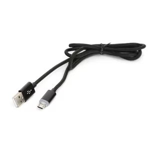Omega USB 2.0 CABLE microUSB for smartphones tablets LED PLUG 1M BLACK 43461 - Kable USB - miniaturka - grafika 1