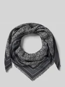 Apaszki i szaliki damskie - Chusta z modalu we wzór na całej powierzchni - miniaturka - grafika 1