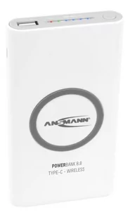 Ansmann Powerbank 8.8 Type C bezprzewodowy 8000mAh 1700-0098 - Ładowarki do telefonów - miniaturka - grafika 1