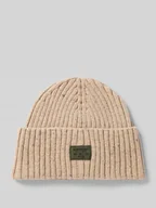 Czapki męskie - Czapka beanie z efektem prążkowania - miniaturka - grafika 1