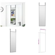 Lustra - vidaXL Lustro do drzwi czarne 30x100 cm szkło i aluminium - Lustro do drzwi - Lustro ścienne - Lustro wiszące - Lustro do garderoby - miniaturka - grafika 1