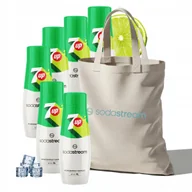 Syropy i koncentraty owocowe - Zestaw Syrop koncentrat do wody SodaStream 7up 6x440 ml + Torba - miniaturka - grafika 1