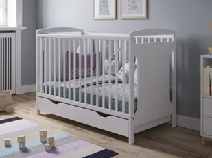Łóżeczko dziecięce z szufladą Jaś 120x60 - Łóżeczka i kojce - miniaturka - grafika 1