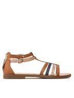 Buty dla dziewczynek - Geox Sandały J S.Karly G. D J7235D 0BCKC C6N4B D Brązowy - miniaturka - grafika 1