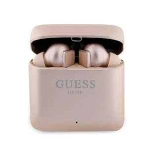 Guess GUTWSSU20ALEGP TWS + stacja dokująca różowo złoty/rose gold Printed Logo - Słuchawki - miniaturka - grafika 6