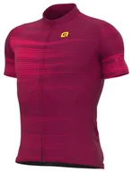 Koszulki rowerowe - Alé Koszulka rowerowa męska Alé CYCLING Turbo bordeaux - miniaturka - grafika 1