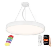 Lampy sufitowe - Top Light - LED RGB Ściemnialny żyrandol na lince LED/60W/230V Wi-Fi Tuya biały + pilot - miniaturka - grafika 1