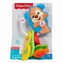 Fisher Price Ucz się i śmiej Kluczyki Szczeniac FPH63 - Zabawki interaktywne dla dzieci - miniaturka - grafika 1