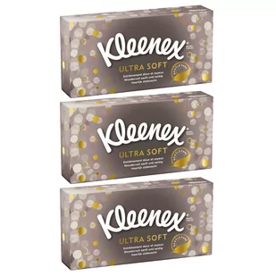 Kleenex, Chusteczki higieniczne Ultra Soft, 3x64szt. - Apteczki i materiały opatrunkowe - miniaturka - grafika 1