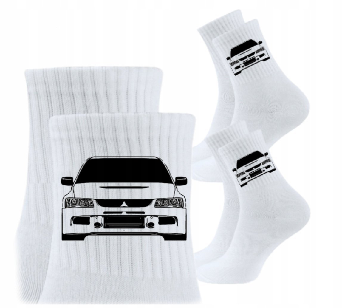 3x Skarpetki Urodziny Prezent Skarpety dla kierowcy auta MITSUBISHI