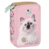 Szkolne artykuły papiernicze - Piórnik potrójny wyp Cleo i Frank 45 Derform - miniaturka - grafika 1