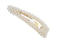 Ozdoby do włosów - Spinka/wsuwka do włosów perełki GLAMOUR 2 - gold&white pearl - miniaturka - grafika 1