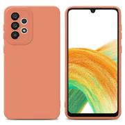 Etui i futerały do telefonów - Pokrowiec Etui Do Samsung Galaxy A72 4G / 5G w FLUID JASNY POMARAŃCZOWY TPU Silikonowe Obudowa Ochronny Case Cover Cadorabo - miniaturka - grafika 1