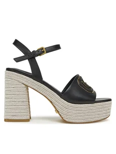 Guess Espadryle FLJFML LEA03 Czarny - Espadryle damskie - miniaturka - grafika 1