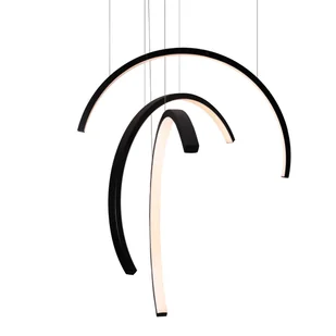 Wisząca lampa do sypialni Trioarc Maxlight Select LED 63W 3000K czarny - Lampy sufitowe - miniaturka - grafika 1