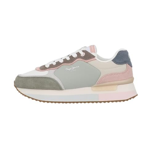 Pepe Jeans Damskie trampki RUSPER CLASS, zielone (CASTING GREEN), 40 UK, Zielony odlew zielony, 7 UK
