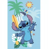 Koce i narzuty dla dzieci - koc kocyk polarowy Stich LILO I STITCH niebieski Aloha 100x150 cm - miniaturka - grafika 1