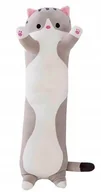 Maskotki i pluszaki - Poduszka Kot Szary Kotek Długi Maskotka Pluszak Dla Dzieci Prezent 70 cm - miniaturka - grafika 1