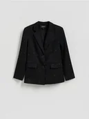 Marynarki i żakiety damskie - Reserved - Marynarka ze strasem - czarny - miniaturka - grafika 1