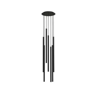 Nowodvorski Laser 1000 lampa wisząca 7-punktowa czarna 7667 7667n - Lampy sufitowe - miniaturka - grafika 1