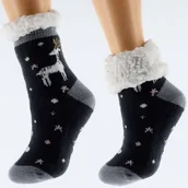 Skarpetki dla dzieci - Skarpetki Dziecięce Zimowe Grube Antypoślizgowe 32-35 Cambell - miniaturka - grafika 1