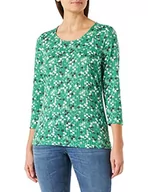 Koszulki i topy damskie - GERRY WEBER Edition Damska koszulka 977011-44005, zielona/fioletowa/różowa, nadruk, 42, Zielony/liliowy/różowy nadruk, 42 - miniaturka - grafika 1
