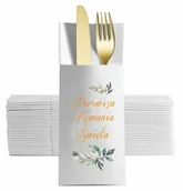 Dekoracje i nakrycia stołu na imprezę - Kieszonki etui na sztućce komunia 12 szt. - miniaturka - grafika 1