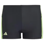Kąpielówki dla chłopców - adidas Bokserki do pływania dla chłopców z 3 paskami w kolorowe paski, 5-6 lat, Czarny, 18 miesi?cy - miniaturka - grafika 1