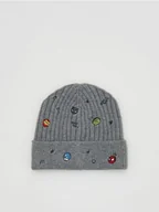 Czapki damskie - Reserved - Czapka Marvel - jasnoszary - miniaturka - grafika 1