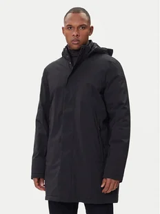 Geox Płaszcz zimowy Aurelio M5625K T3194 F9000 Czarny Regular Fit - Płaszcze męskie - miniaturka - grafika 1