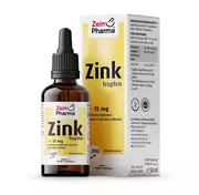 Witaminy i minerały - Zein Pharma - Zinc Drops, Cynk, Płyn, 50 ml - miniaturka - grafika 1
