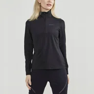 Bluzy damskie - Damska Bluza CORE GAIN MIDLAYER W BLACK L - miniaturka - grafika 1