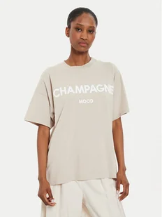ViCOLO T-Shirt RB0399 Beżowy Regular Fit - Koszulki i topy damskie - miniaturka - grafika 1