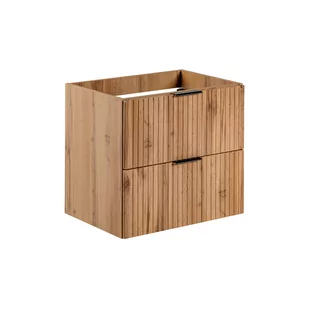 Szafka Łazienkowa Wisząca Pod Umywalkę 60 cm 82-60-B-2S Adel Oak Comad Dąb Wotan, Szary Skalny - Szafki łazienkowe - miniaturka - grafika 1