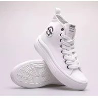 Trampki damskie - Buty Lee Cooper W LCW-23-44-1627L białe - miniaturka - grafika 1