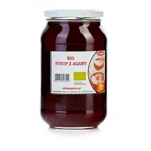Agnex BIO Syrop z agawy 1200g - Cukier i słodziki - miniaturka - grafika 1