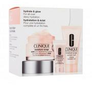 Zestawy kosmetyków damskich - Clinique Hydrate & Glow Gift Set zestaw Nawilżający krem do twarzy 50 ml + maska do twarzy 30 ml + żel pod oczy 5 ml dla kobiet - miniaturka - grafika 1