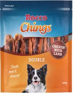 Przysmaki dla psów - Rocco Rocco Chings Double mięsne paski do żucia - Kurczak i jagnięcina, 4 x 200 g - miniaturka - grafika 1