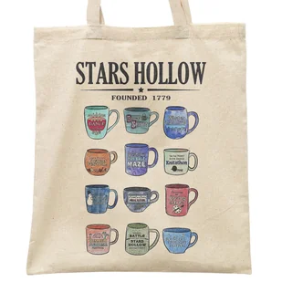 Torba bawełniana na zakupy Gilmore Girls Stars Hollow Dla Fanów Serialu - Torby i wózki na zakupy - miniaturka - grafika 1