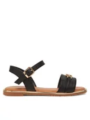 Buty dla dziewczynek - Tommy Hilfiger Sandały T3A2-33778-0326 M Czarny - miniaturka - grafika 1