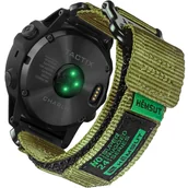 Akcesoria do smartwatchy - Pasek nylonowy Nylon Band do Garmin Fenix 5x 6x 7x Pro 26mm Military Green - miniaturka - grafika 1