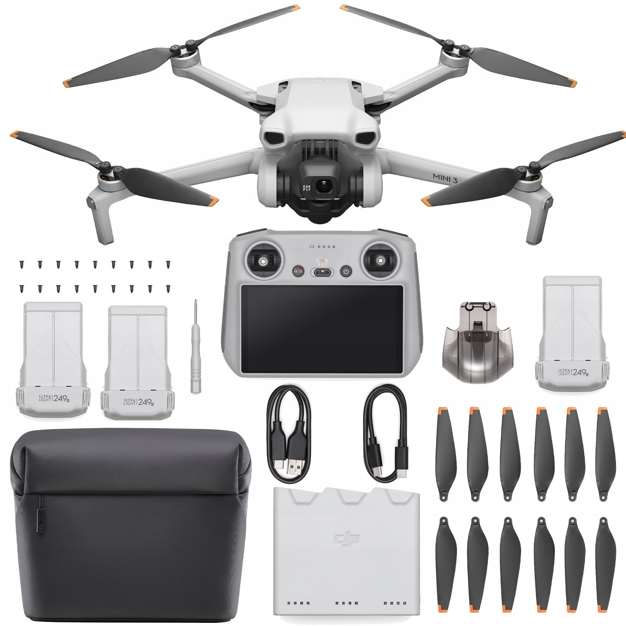 DJI Mini 3 FLY MORE COMBO RC 4K HDR GPS Wifi