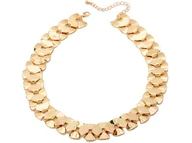 Naszyjniki - Naszyjnik gładka kolia bez kamieni na prezent błyszczący elementowy - miniaturka - grafika 1