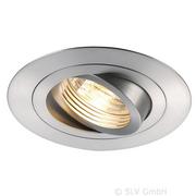Lampy sufitowe - Spotline New Tria 68 GU10 XL (okrągła) - alu szczotkowane (113446) - miniaturka - grafika 1